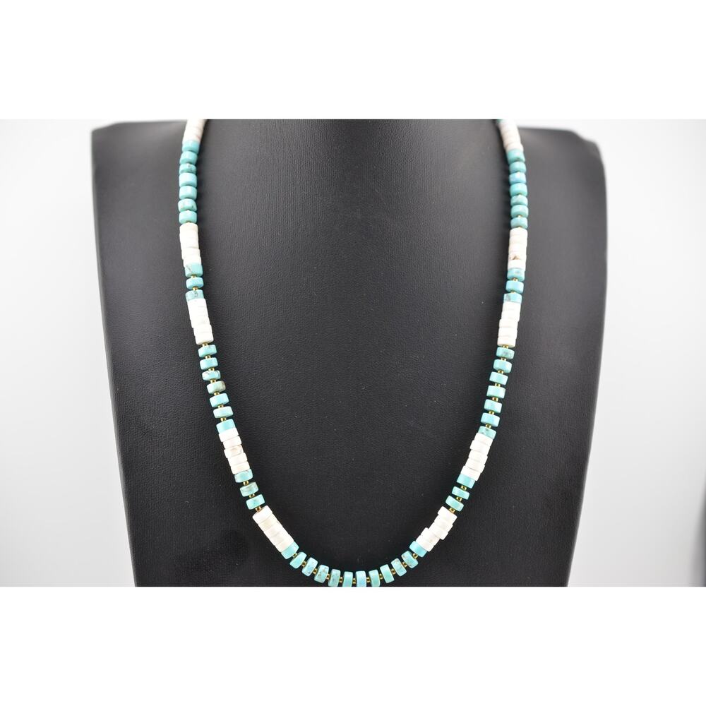 Navajo Mary W Roanhorse Handmade Turquoise Necklace